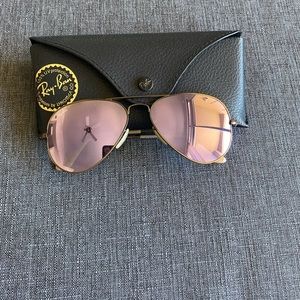 Ray-ban Lavender Aviator Sunglasses